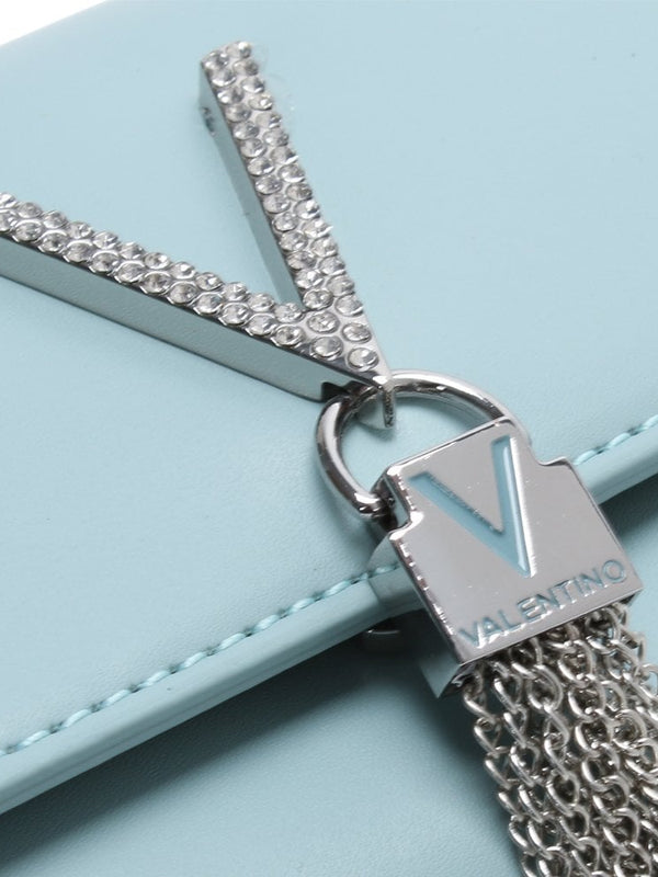 Ranma Turquoise Diamante Embellished Shoulder Bag