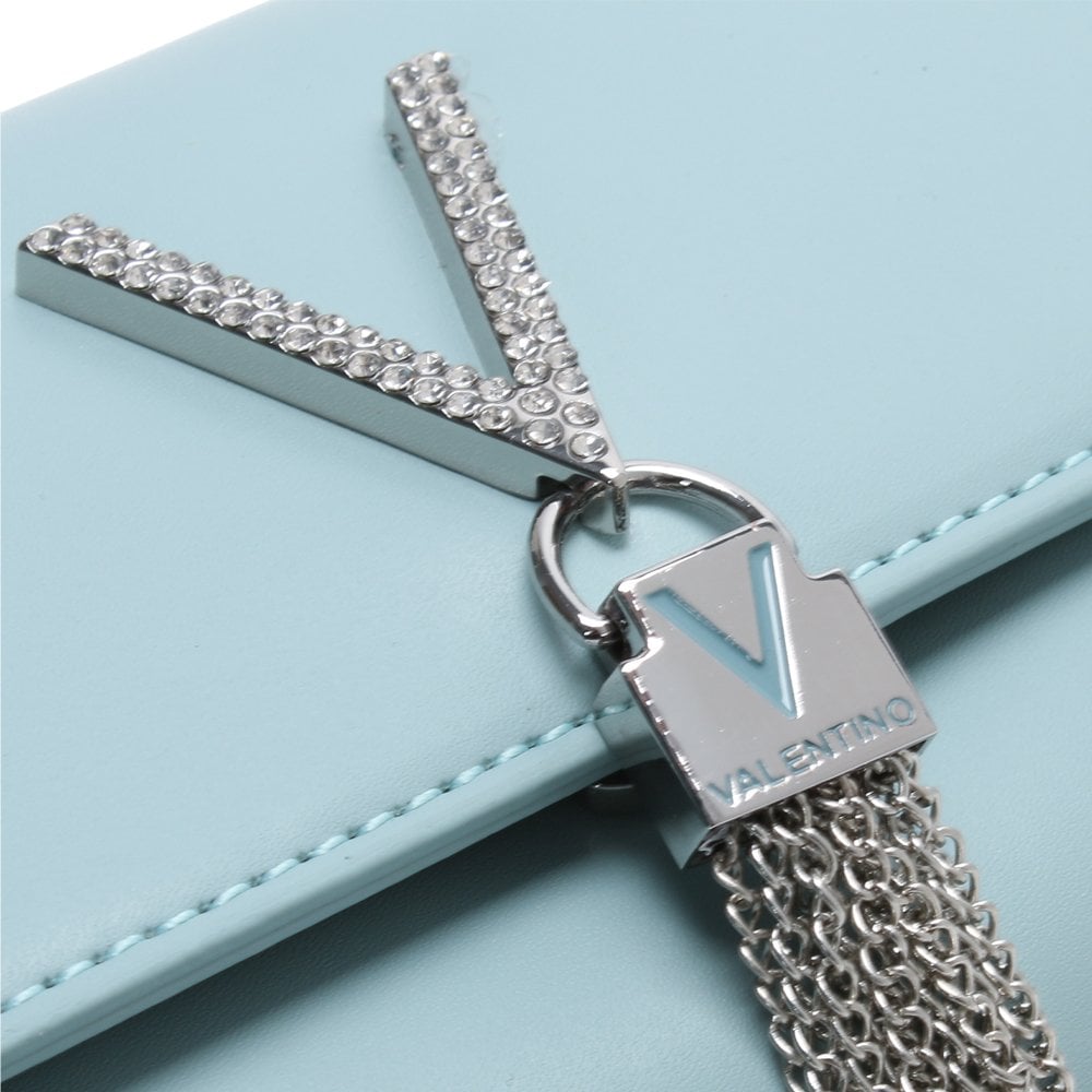 Ranma Turquoise Diamante Embellished Shoulder Bag