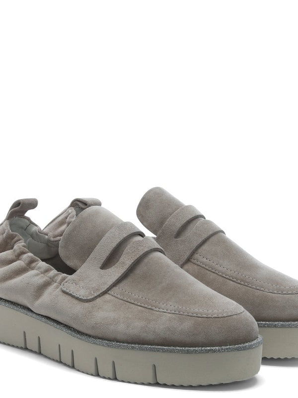 Cleasby Taupe Suede Loafers
