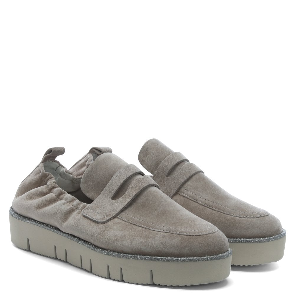 Cleasby Taupe Suede Loafers