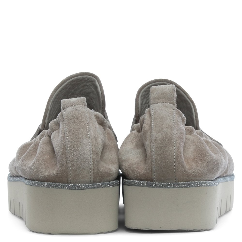 Cleasby Taupe Suede Loafers