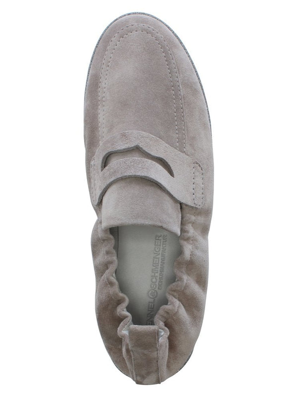 Cleasby Taupe Suede Loafers