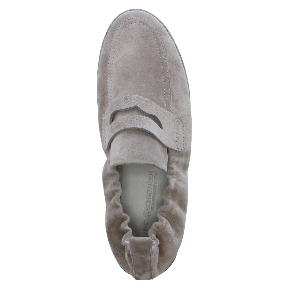Cleasby Taupe Suede Loafers