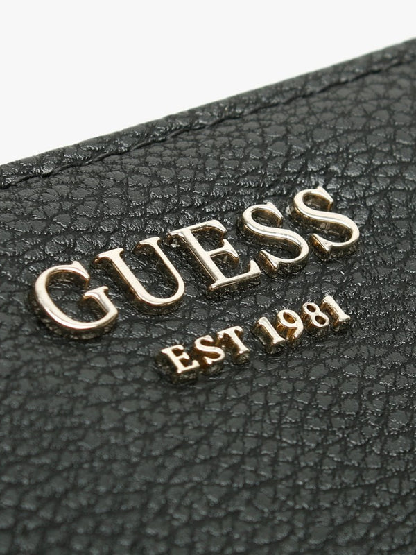 Vikky SLG Large Black Textured Zip Around Wallet