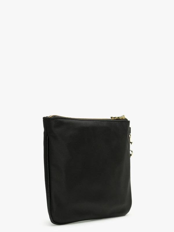 Did I Say 90s Black Top Zip Wristlet Pouch