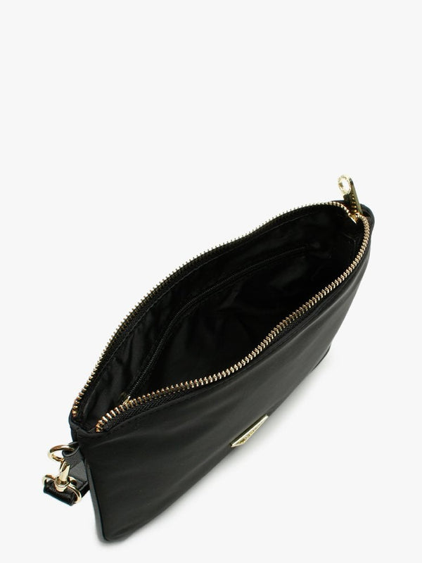 Did I Say 90s Black Top Zip Wristlet Pouch