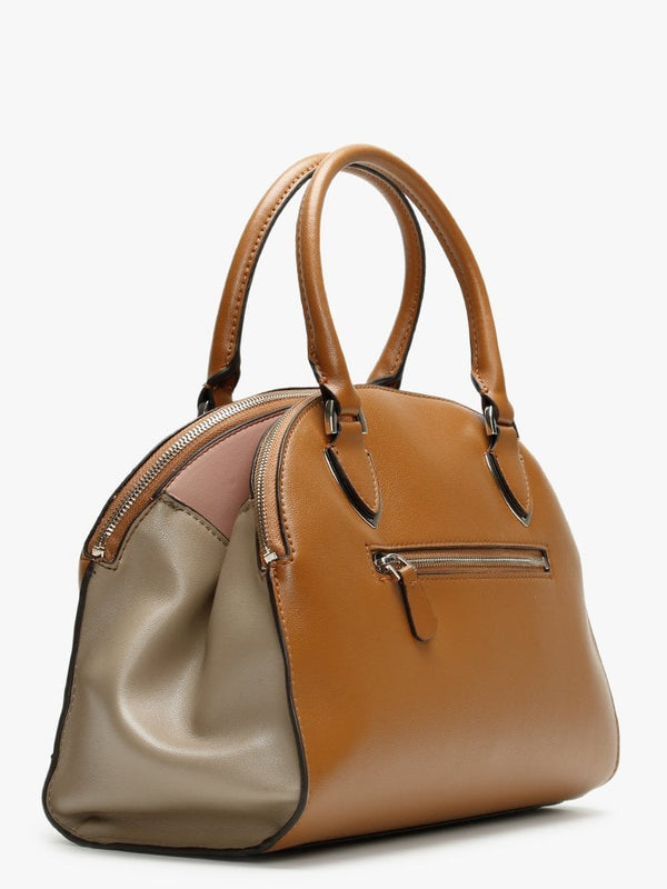 Sherol Cali Cognac Multi Satchel Bag
