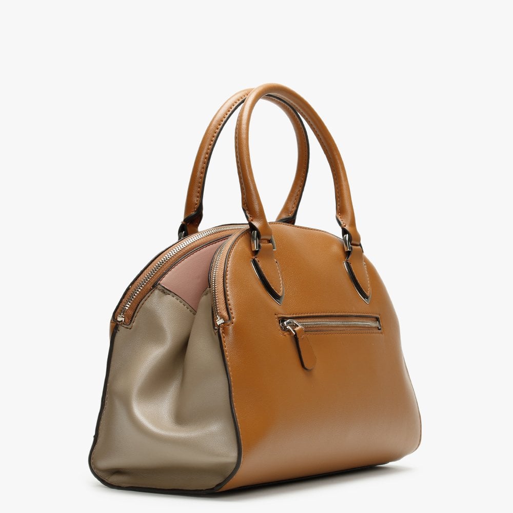 Sherol Cali Cognac Multi Satchel Bag