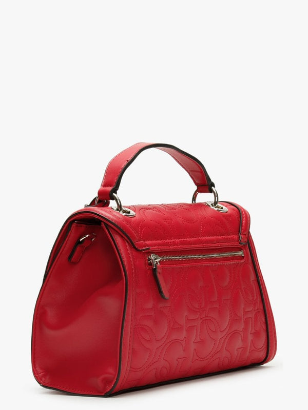 New Wave Top Handle Red Cross-Body Bag