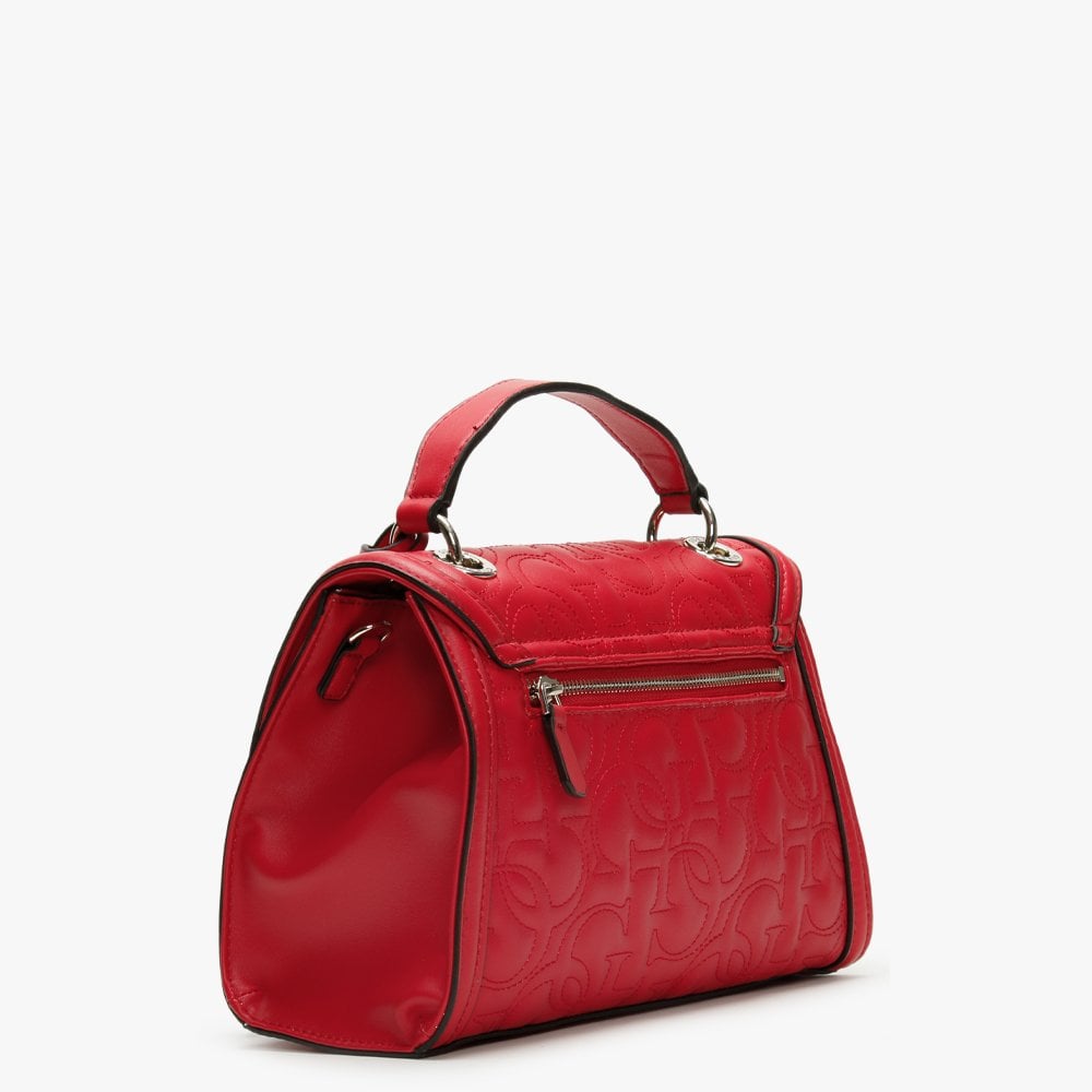 New Wave Top Handle Red Cross-Body Bag