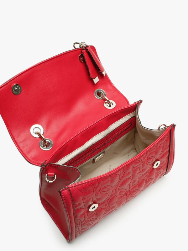 New Wave Top Handle Red Cross-Body Bag