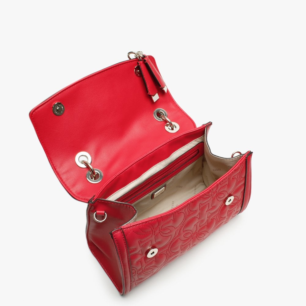 New Wave Top Handle Red Cross-Body Bag