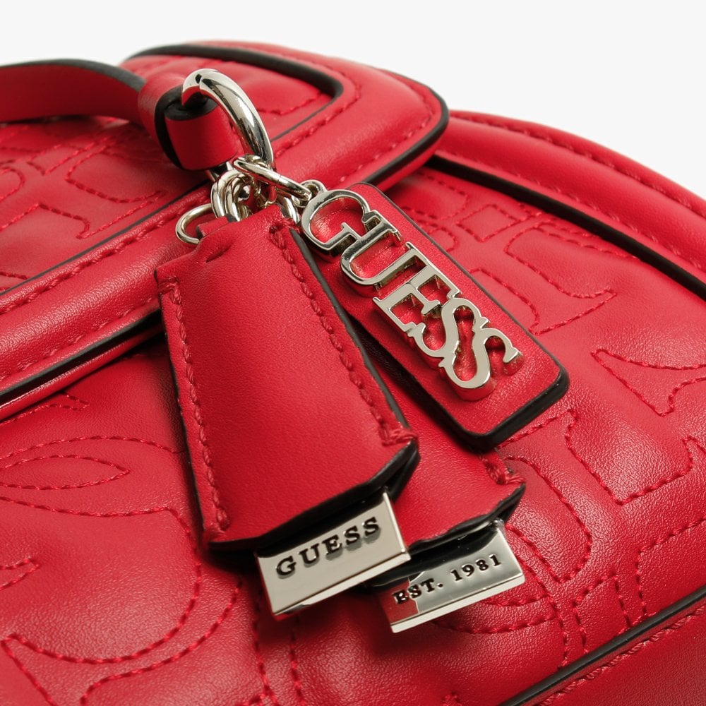 New Wave Top Handle Red Cross-Body Bag