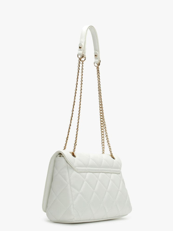 Ocarina White Quilted Satchel Bag