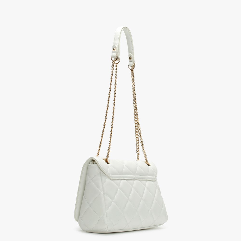 Ocarina White Quilted Satchel Bag