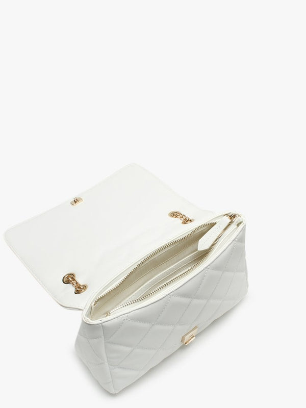 Ocarina White Quilted Satchel Bag