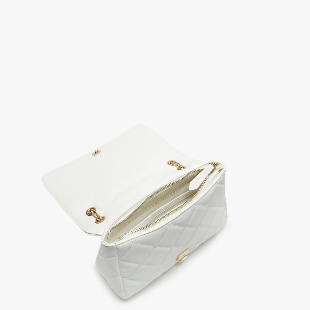 Ocarina White Quilted Satchel Bag
