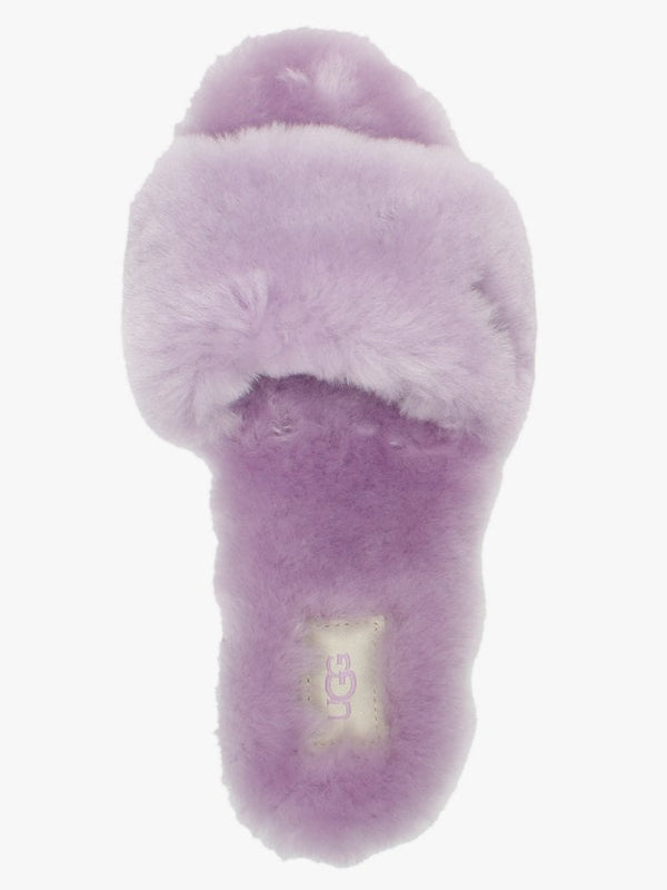 Fluff Slide Lilac Bloom Sheepskin Slippers