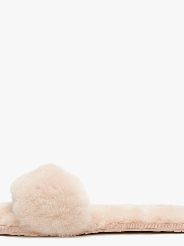 Fluff Slide Quartz Sheepskin Slippers