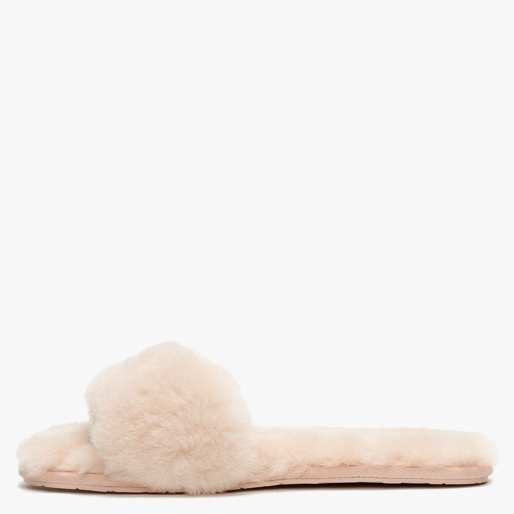 Fluff Slide Quartz Sheepskin Slippers