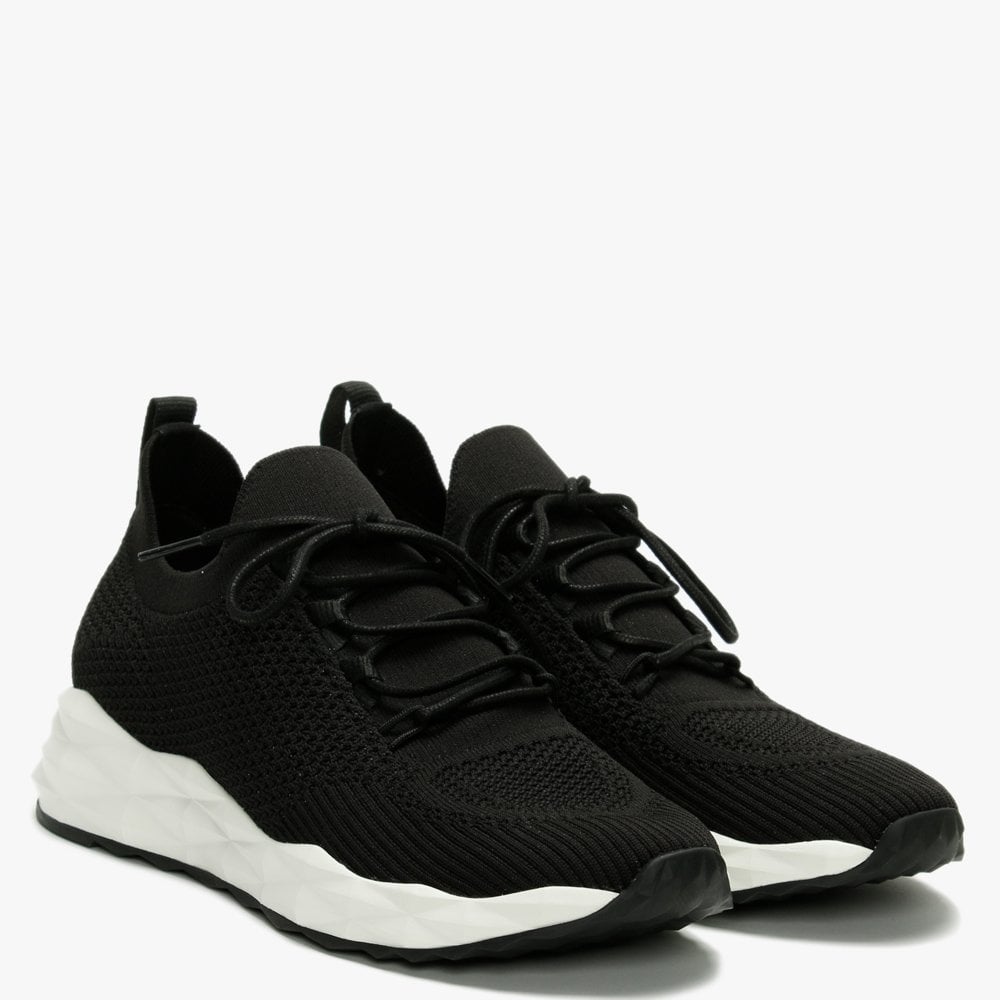 Skate Black Knitted Trainers