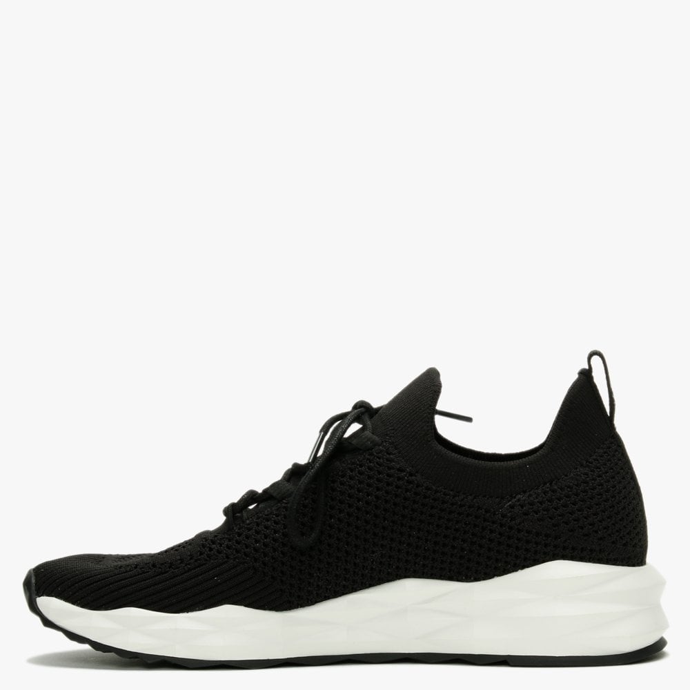 Skate Black Knitted Trainers