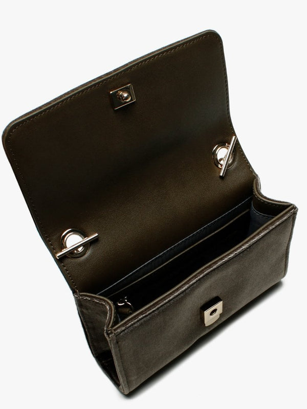 Marilyn Grey Velvet Shoulder Bag