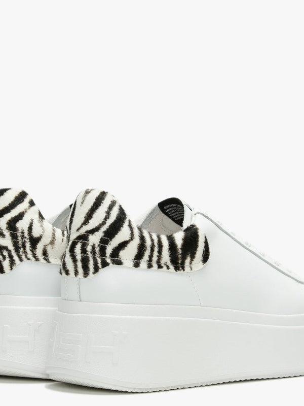 Moby White Black White Trainers