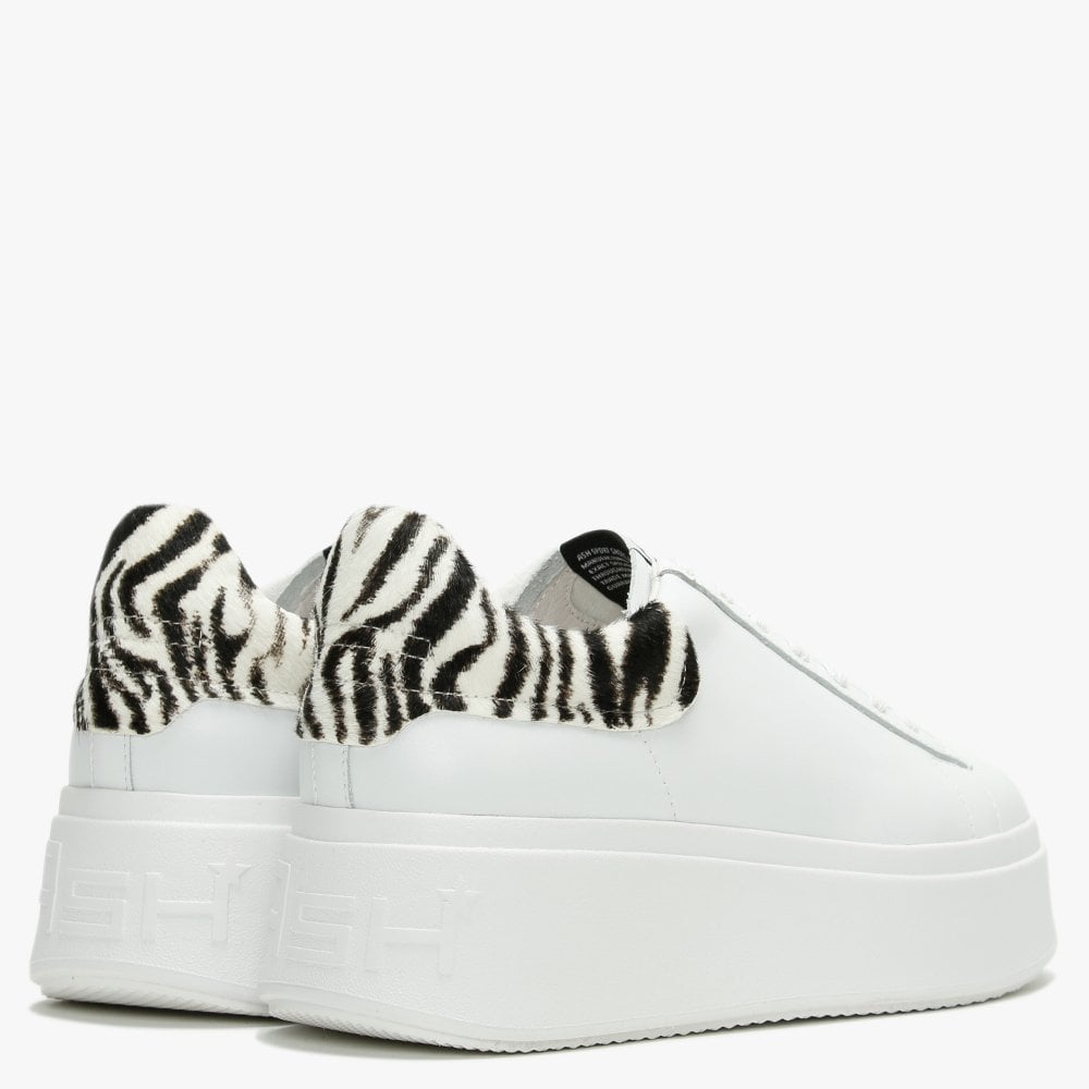 Moby White Black White Trainers