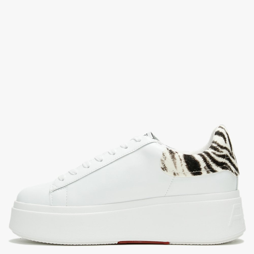 Moby White Black White Trainers