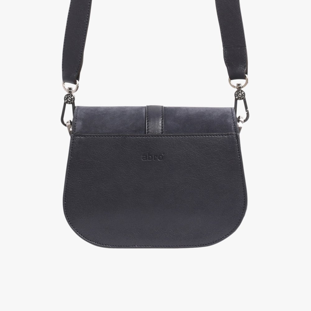 Saga Blue Suede Saddle Bag