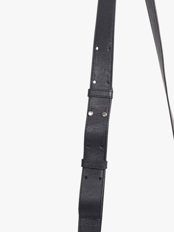 Saga Blue Suede Saddle Bag