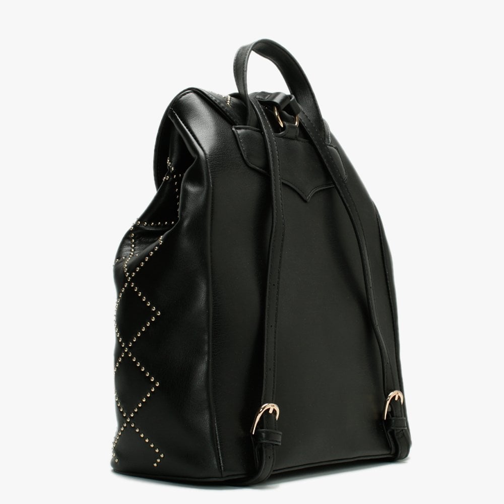 Mandolino Black Quilted Backpack