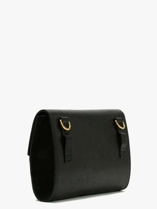 Vostok Black Leather Belt Bag