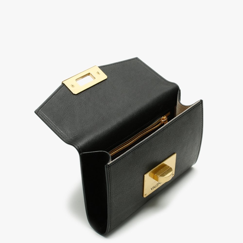 Vostok Black Leather Belt Bag