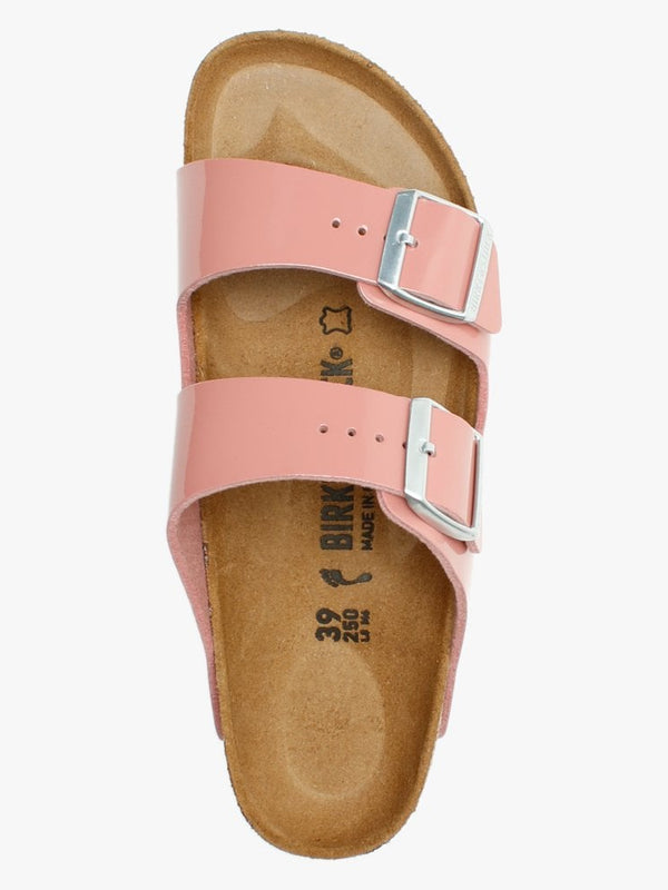 Arizona Birko-Flor Patent Old Rose Mules
