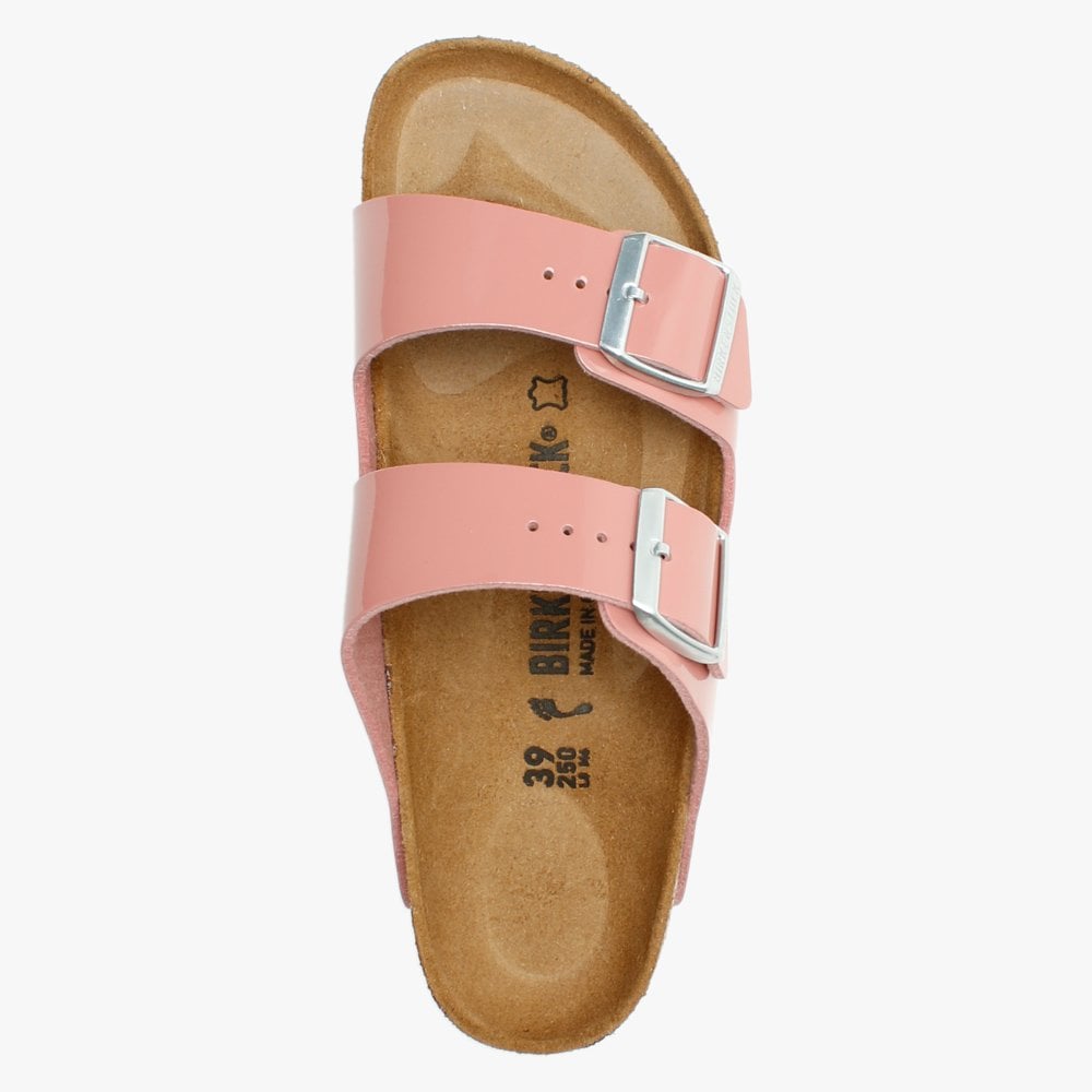 Arizona Birko-Flor Patent Old Rose Mules