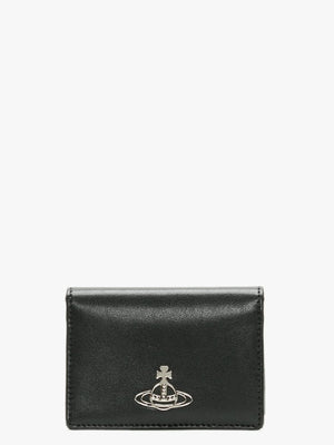 Small Anna Black Leather Card Holder