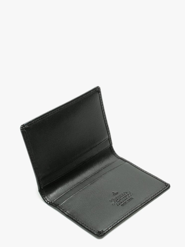 Small Anna Black Leather Card Holder