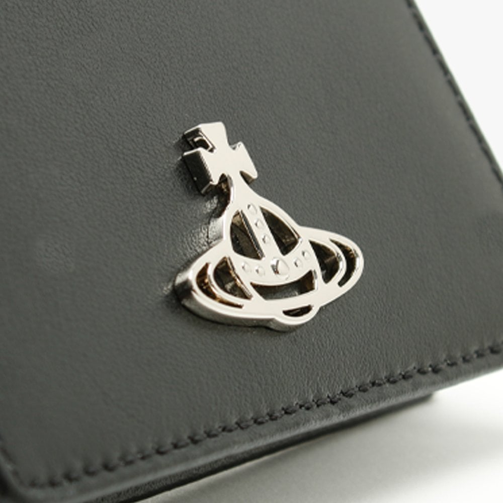 Small Anna Black Leather Card Holder