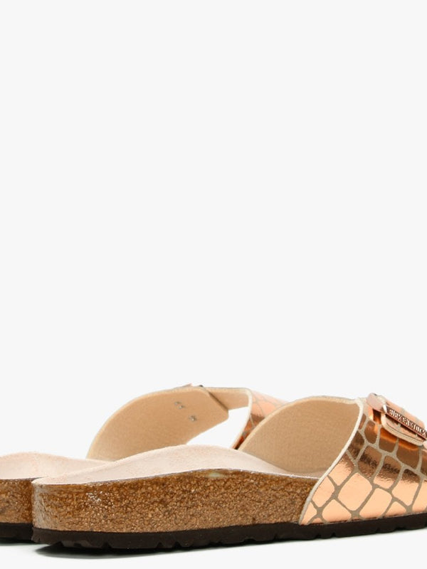 Madrid Gator Gleam Copper Mules