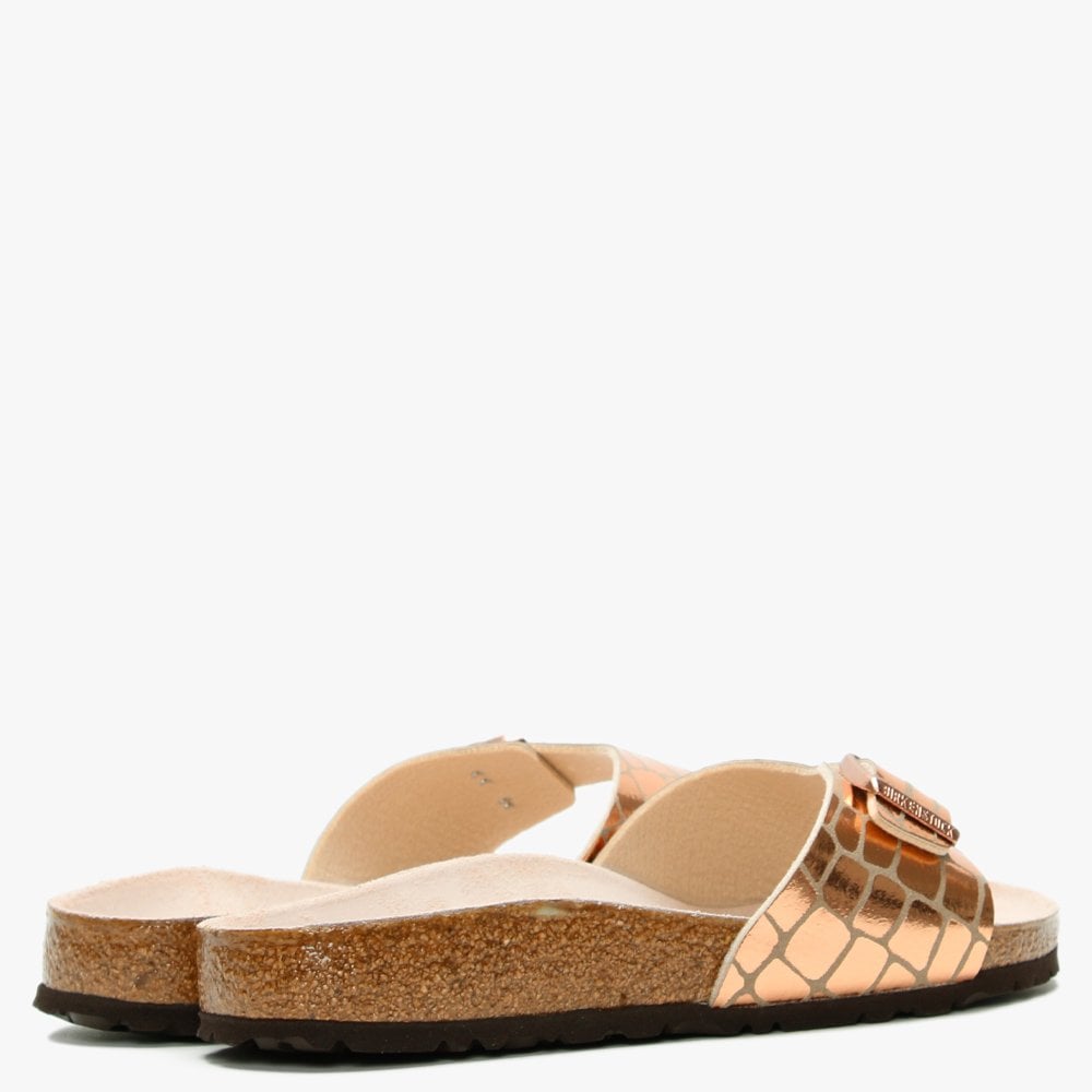 Madrid Gator Gleam Copper Mules