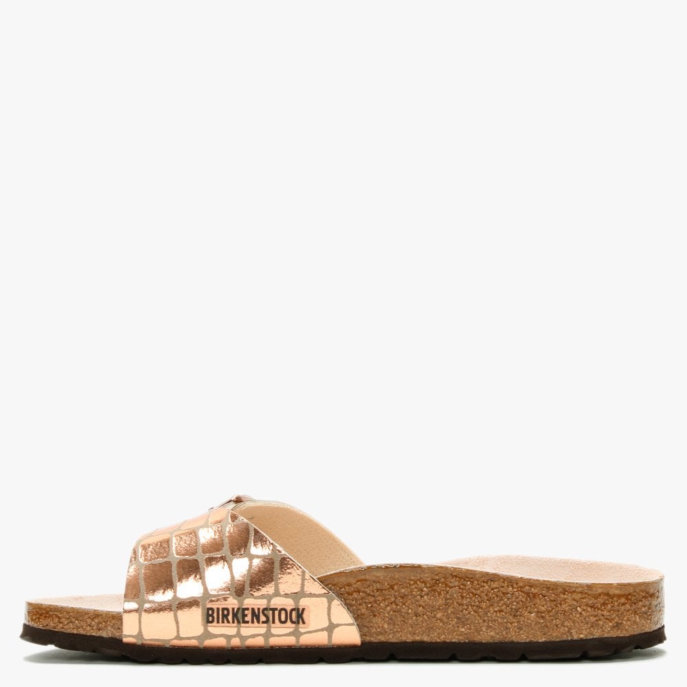Madrid Gator Gleam Copper Mules