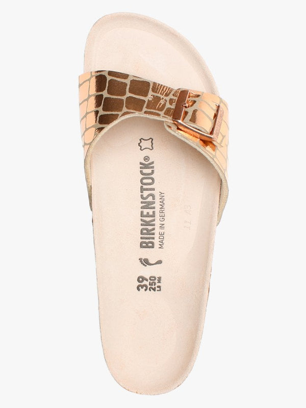 Madrid Gator Gleam Copper Mules