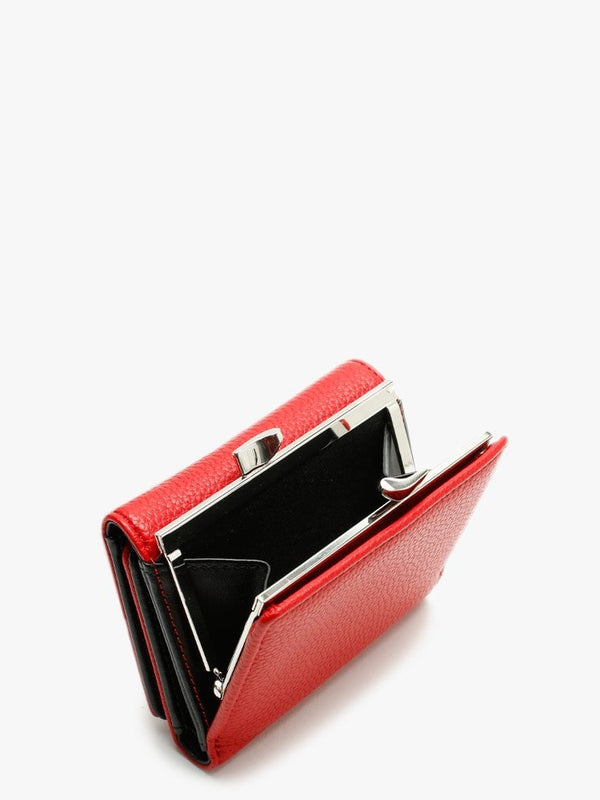 Small Johanna Red Vegan Frame Wallet