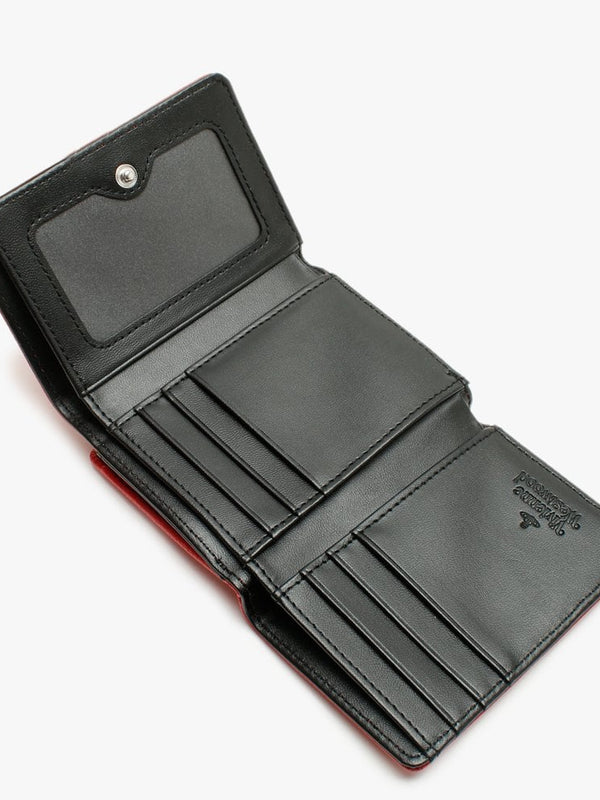 Small Johanna Red Vegan Frame Wallet