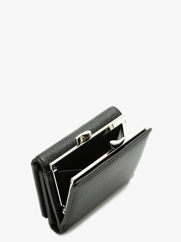 Small Johanna Black Vegan Frame Wallet