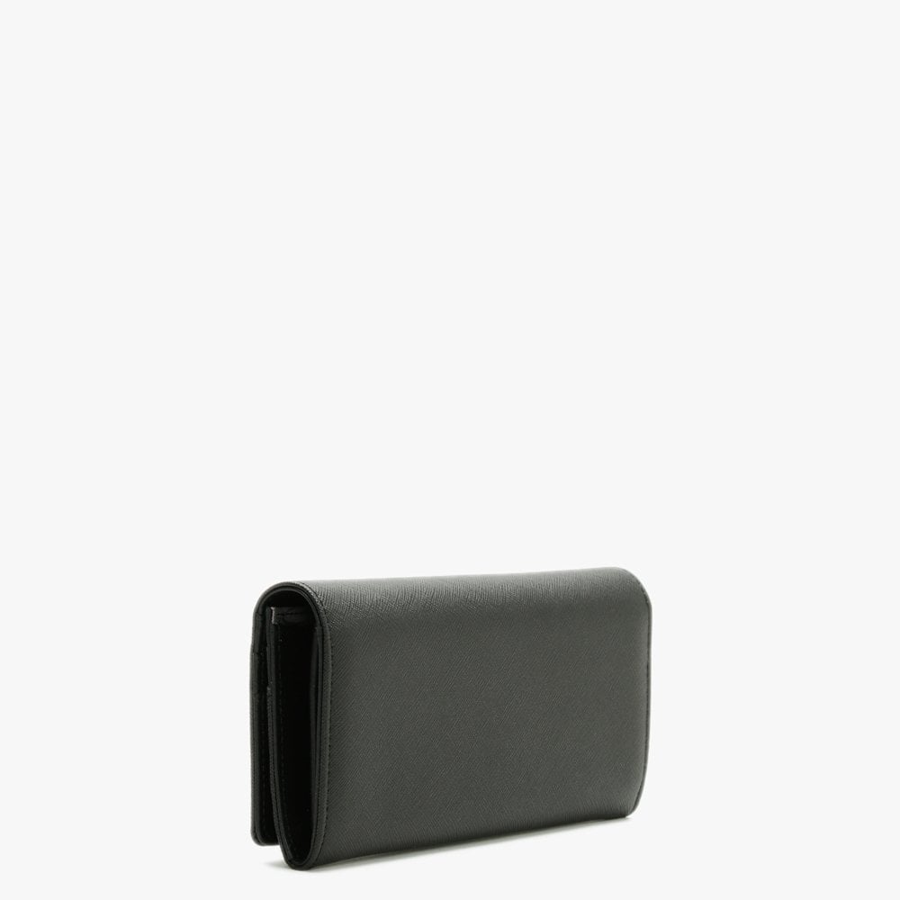 Classic Victoria Black Saffiano Leather Wallet
