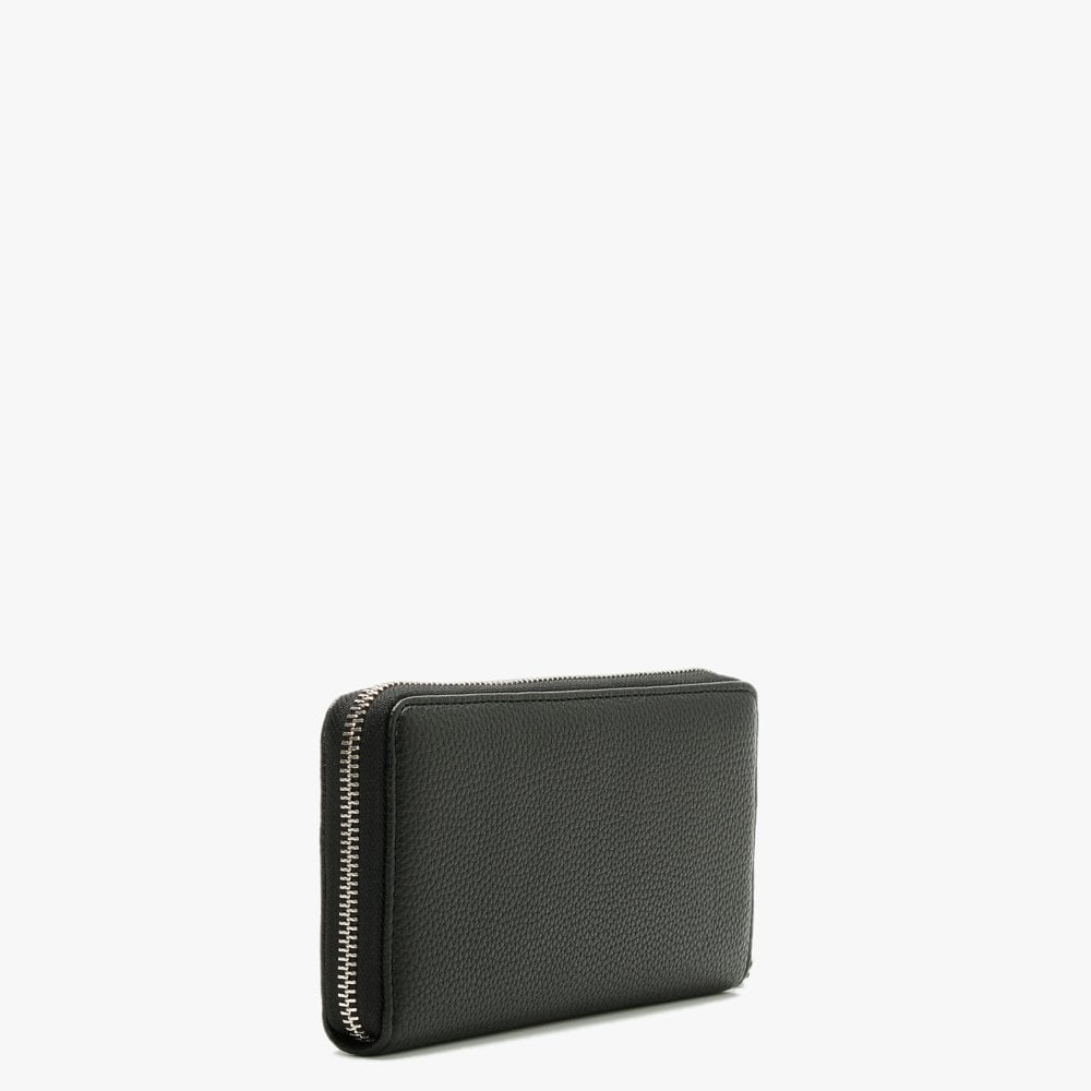 Johanna Vegan Black Zip Around Wallet