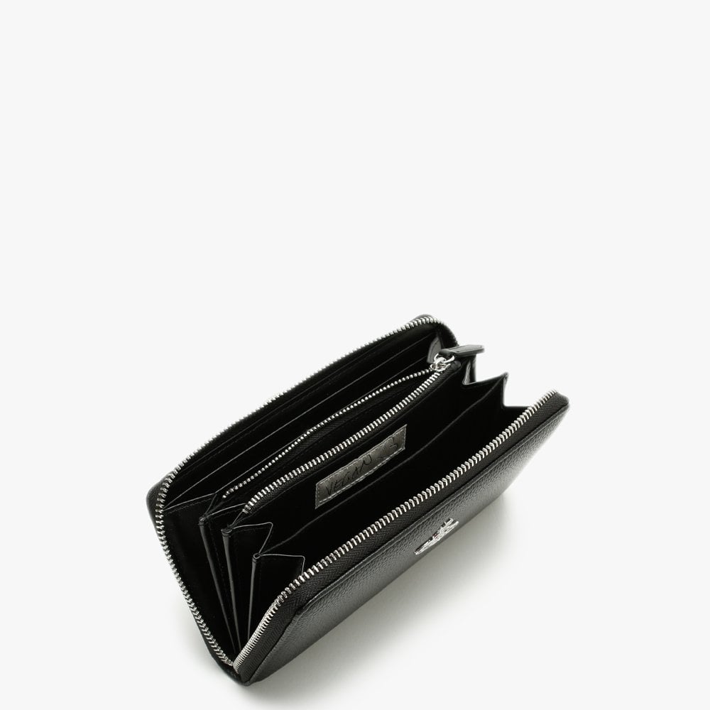 Johanna Vegan Black Zip Around Wallet